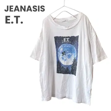 JEANASIS E.T. 콜라보 티셔츠 지나시스 티셔츠 반팔 구제 의류