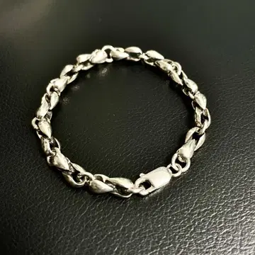 실버 팔찌 SV925 세련된 빈티지 체인 19.5cm
