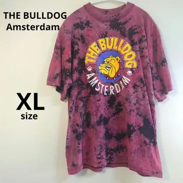빈티지 THE BULLDOG 암스테르담 티셔츠 타이다이 XL