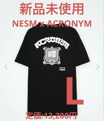 NESM x ACRONYM 네스무 아크로니움 티셔츠 블랙 L 사이즈