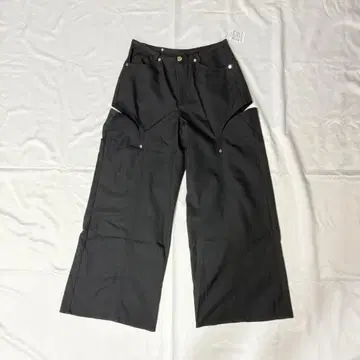 더레드스레드 S 컷팅 팬츠 블랙