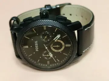 FOSSIL 블랙 다이얼 크로노그래프 손목시계