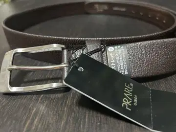 PRIRE 프렐리 가죽 벨트 브라운 미사용 새상품 택 포함