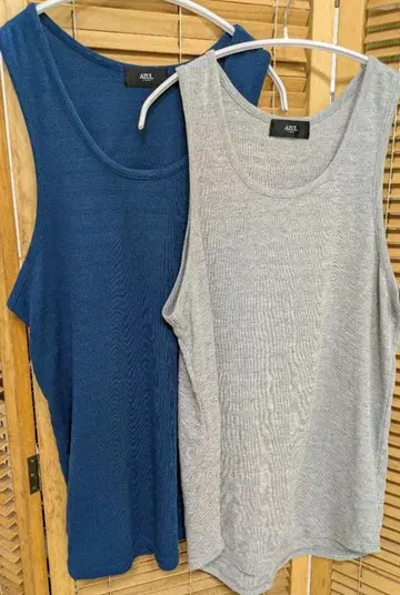 AZUL 탱크탑 2장 세트 네이비 그레이