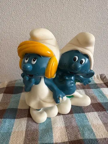 스머프 피규어 저금통