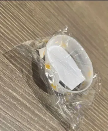 나토리 PVC 팔찌 화이트 러버 밴드 마찰