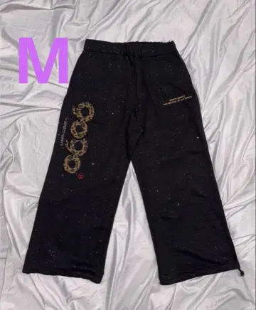 9090 girl OG 로고 글리터 스웨트 팬츠 M