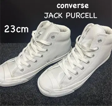 미사용품급 컨버스 JACK PURCELL 화이트 23cm