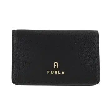 FURLA 훌라 카드 케이스 명함 지갑 까멜리아 블랙 여성용