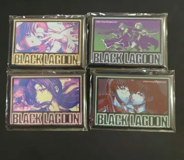 BLACK LAGOON 스크래치 E상 스퀘어 캔 배치 4종류