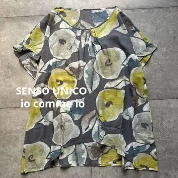 새상품급 센소유니코 io comme io 꽃무늬 시어 코튼 일본제