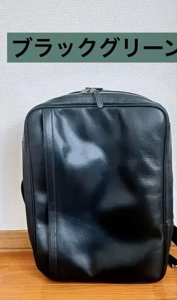 비즈니스 가죽 팩토리 비즈니스 백팩 블랙 그린