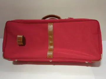 LANCEL 빨간색 캔버스 보스턴 백