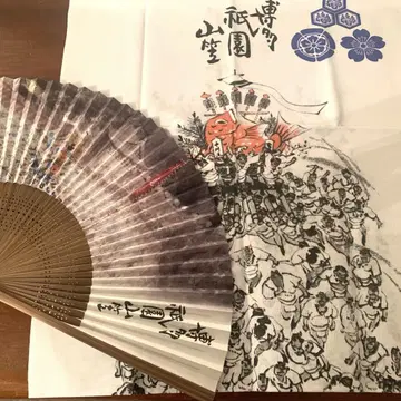 레이와 7년 하카타 기온 야마카사 나카스류 손수건 부채
