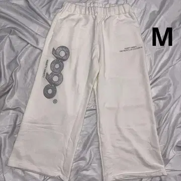 9090 girl OG Logo Glitter Sweatpants 화이트