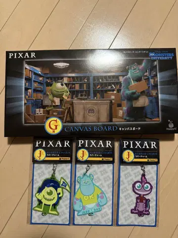 PIXAR 제일복권 몬스터 주식회사 캔버스 보드&러버 참 세트