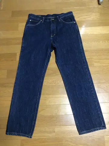Lee 스트레이트 데님 팬츠 L 다크 블루