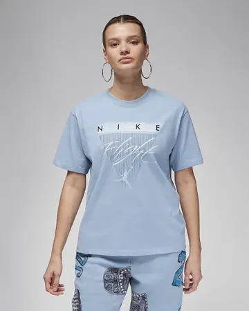 조던 티셔츠 스카이블루 XL 여성용