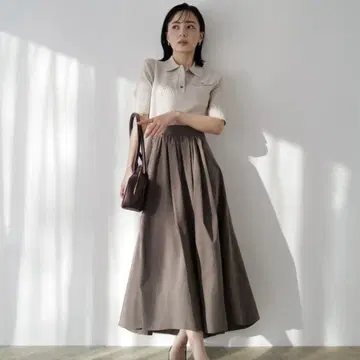 anuans ZOZO 한정 컬러 폴로 니트 도킹 원피스 M 사이즈