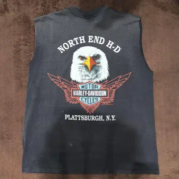 90s Harley Davidson 이글 프린트 탱크탑 XL