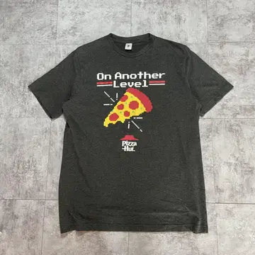 Pizza Hut 피자 헛 픽셀 아트 프린트 기업 티셔츠