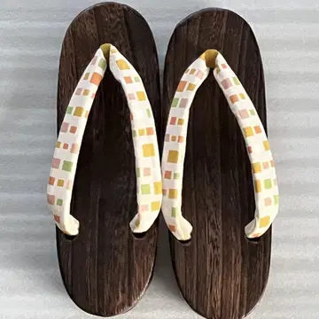 오동나무 일본 나막신 컬러풀 블록