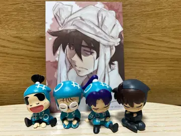 닌자 타마 란타로 어깨 쿵 Fig 4개 세트 + 텐키 엽서