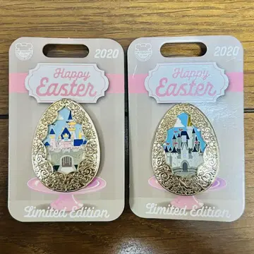 WDW DLR 부활절 2020 핀 배지 2개 세트 신데렐라