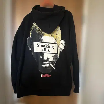 FR2 x SAPEur Smoking kills 낚싯대 후드티 2XL