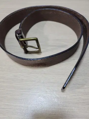 브라운 가죽 벨트 약 100cm 5 구멍