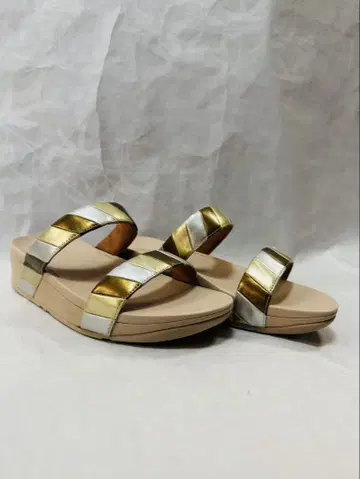 핏플랍 LOTTIE RAINBOW SLIDES 통굽 23.5