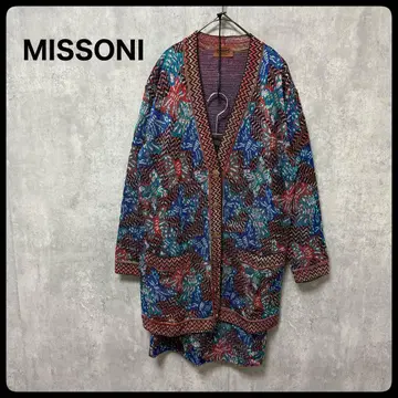 # MISSONI 미쏘니 이탈리아제 올 패턴 셋업 가디건