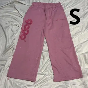 9090 girl OG Logo Glitter Sweatpants 핑크