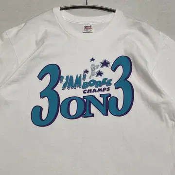 90s anvil 앤빌 3 ON 3 농구 프린트 티셔츠 USA