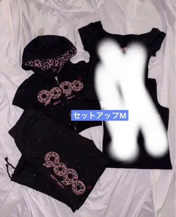 9090 girl OG Logo Glitter 셋업