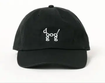 블랙 캡 doog! 자수 로고
