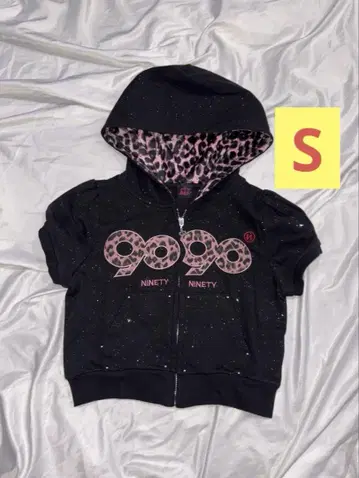 S 9090 girl OG 로고 글리터 지퍼 후드 티셔츠