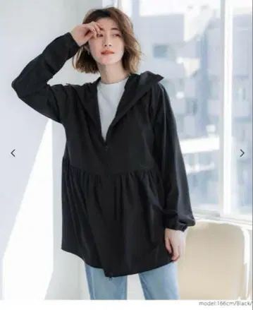 새상품 coca UV차단 개더 후드티 M 사이즈 아이보리 코카