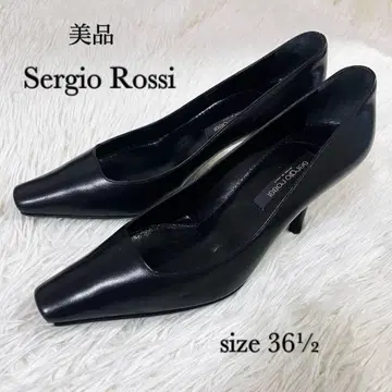 새상품급 세르지오로시 Sergio Rossi 가죽 펌프스 36.5