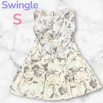 Swingle 새상품급 꽃무늬 원피스 S 여성용 긴팔 원피스