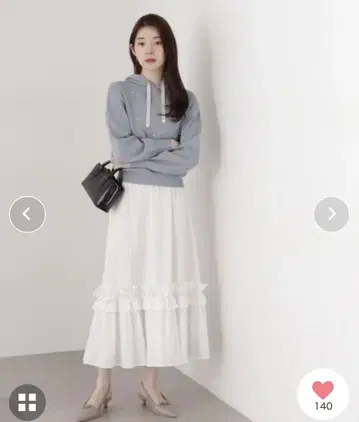 PROPORTION BODY DRESSING 개더 프릴 스커트