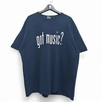 구제 의류 got music? 네이비 빈티지 티셔츠 USA제 770