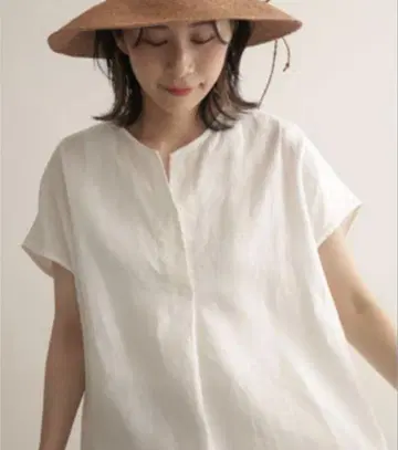 린넨 프렌치 노카라 풀오버