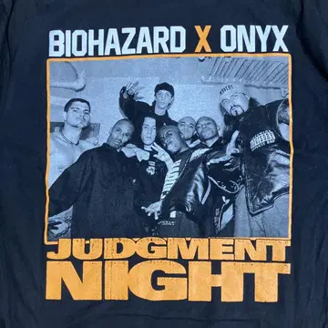 ONYX BIOHAZARD JUDGEMENT NIGHT 티셔츠 NYHC