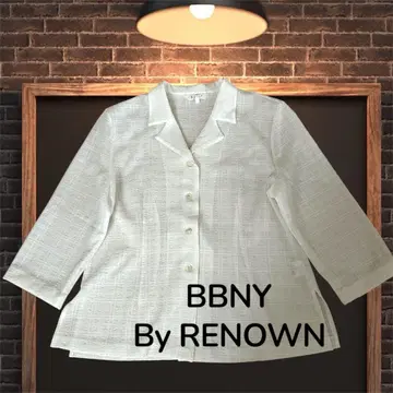 BBNY By RENOWN 레나운 화이트 셔츠 자켓 얇은 소재