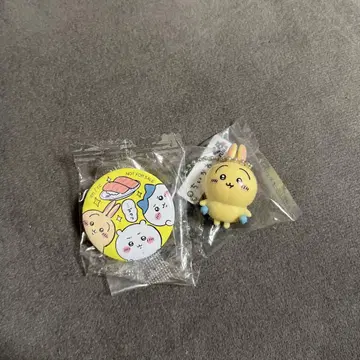 치이카와 쿠라스시 벳쿠라폰 토끼 피규어 캔뱃지
