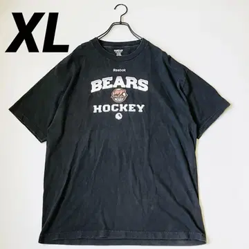 리복 NHL 베어스 하키 티셔츠 XL 멕시코제 블랙