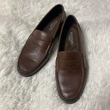 미사용 락포트 LUTECH 로퍼 브라운 25cm
