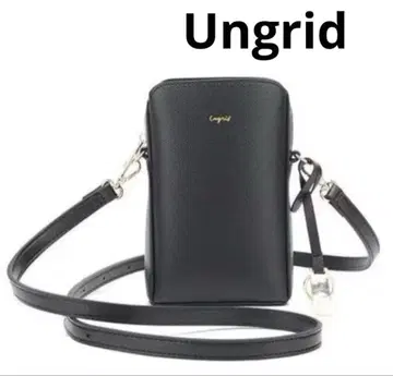 Ungrid 키링 참 포함 스마트폰 및 여권 케이스 세로형 미니 백