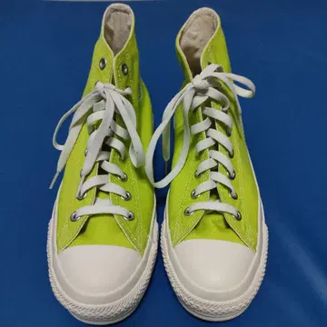 컨버스 하이컷 26.0cm 라임 그린
